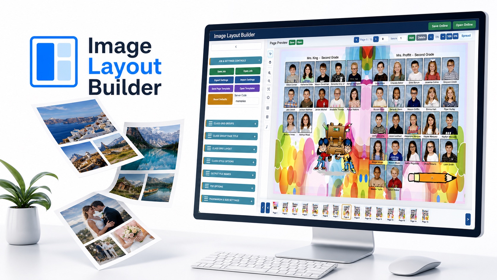 Image Layout Builder workspace preview